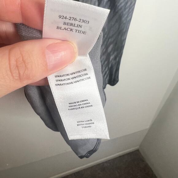 Rails Berlin Black Tide Midi Skirt Stripe Womens New XL Stitch Fix - Picture 14 of 15